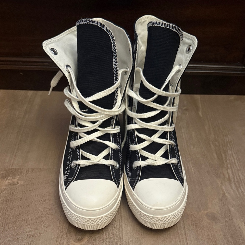 Converse Black and White High-Top Sneakers